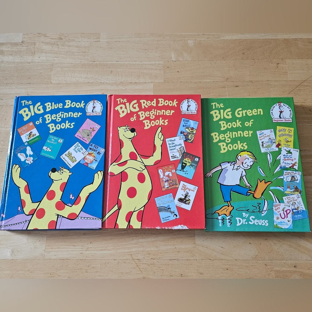 3x DR. SUESS Beginner Multi Story Big Books. Great Collection 👍